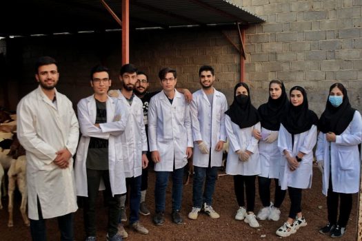بازدید دانشجویان دانشکده کشاورزی برازجان به دامداری های استان بوشهر
