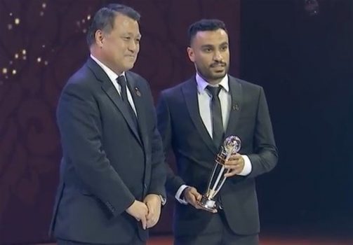 عنوان مرد سال فوتسال آسیا به حسنزاده رسید/ خریبین مرد سال فوتبال آسیا شد + تصاویر