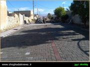 تصاویر سنگ فرش کردن بنیاد مسکن در معابر روستایی شهرستان دشتی