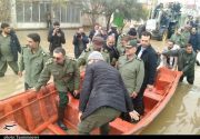بازدید فرمانده سپاه از مناطق سیل‌زده گمیشان و آق‌قلا