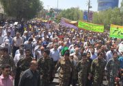 راهپیمایی در حمایت و همدلی با سپاه پاسداران در شهرهای استان بوشهر برگزار می‌شود