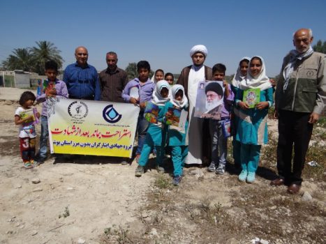 گزارش حضور گروه جهادی ایثارگران بوشهر در یک روستا
