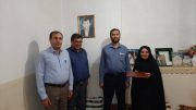 بازدید شرکت توزیع برق از خانواده شهید همکار