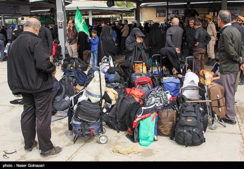 ۳۶گیت جدید تردد زائران در مرز مهران فعال شد / توفان جمعیت در مرز مهران