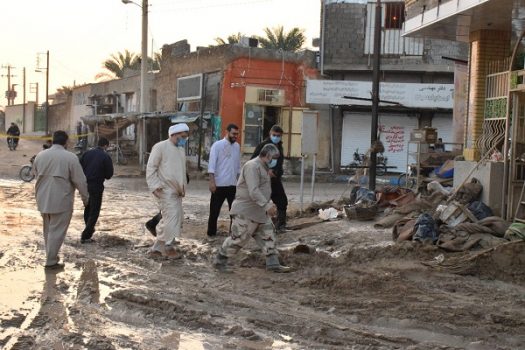 بازدید مدیرکل تبلیغات اسلامی بوشهر از مناطق سیل‌زده شهرستان دشتستان + تصاویر