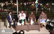 هشتمین شب از مراسم دهه فجر با حضور رئیس شورای اسلامی شهر اهرم برگزار شد
