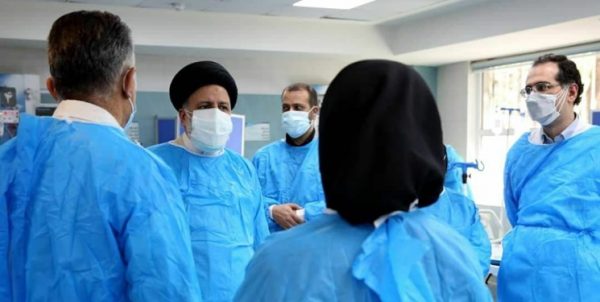 بازدید سرزده رئیسجمهور از بخش کرونای بیمارستان امام خمینی (ره)
