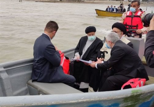 رییس جمهور از تنها جزیره ایرانی دریای خزر بازدید کرد