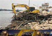 ۴۲ شناور مغروق از لنگرگاه بندر گناوه در خلیج‌فارس خارج شد