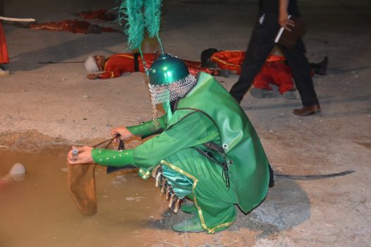 گزارش تصویری تعزیه خوانی شب عاشورا در چغادک