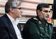 نشست معاون وزیر نفت با فرمانده نیروی دریایی سپاه در منطقه پارس جنوبی