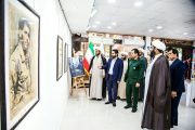 نمایشگاه طراحی چهره شهیدان در حوزه هنری گشایش یافت