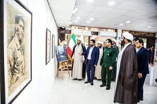 نمایشگاه طراحی چهره شهیدان در حوزه هنری گشایش یافت