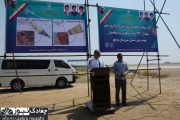 عملیات  آماده سازی ‌و آئین  واگذاری زمین  معادل ۴۳۰۰ واحدمسکونی به متقاضیان ملی مسکن شهرستان  بوشهر
