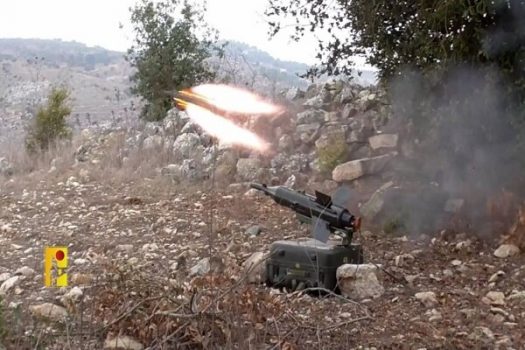 حمله های سنگین موشکی حزب الله به شمال فلسطین اشغالی