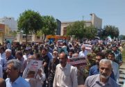 راهپیمایی بوشهری‌ها در تشکر از وعده صادق