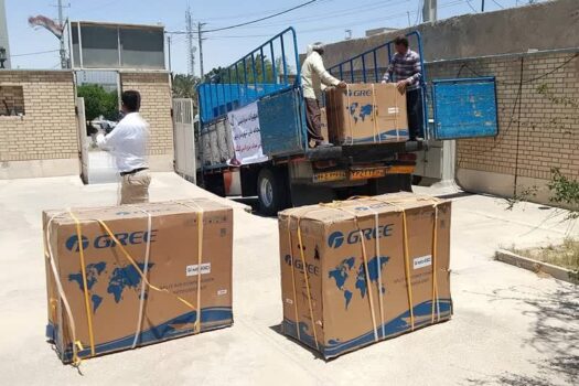 پتروپالایش کنگان ۱۲ کولر گازی به کتابخانههای عمومی دیر اهدا کرد